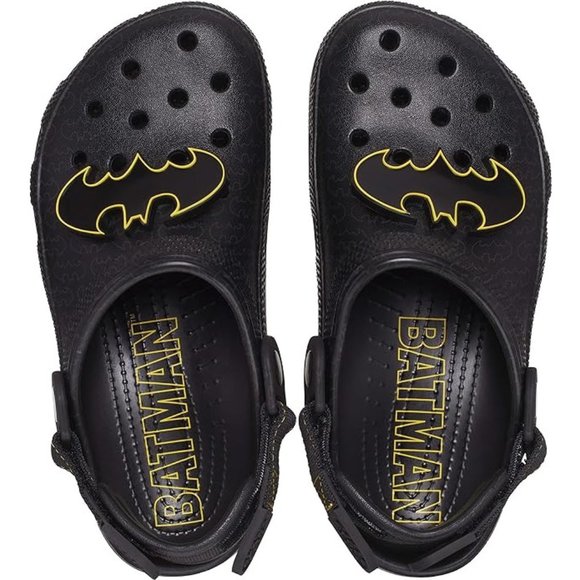 NEW CROCS Sizes W6/M4 - W10/ M8 Batman Adjustable Slip Resistant Clog - Black - Picture 4 of 7